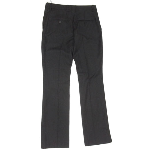 CELINE セリーヌ 20AW 2P401138Q Hedi Slimane Archive エディ期 FLARED CROPPED PANTS IN STRIPED WOOL ストライプ ウール フレア クロップド パンツ ブラック系 46【極上美品】【中古】