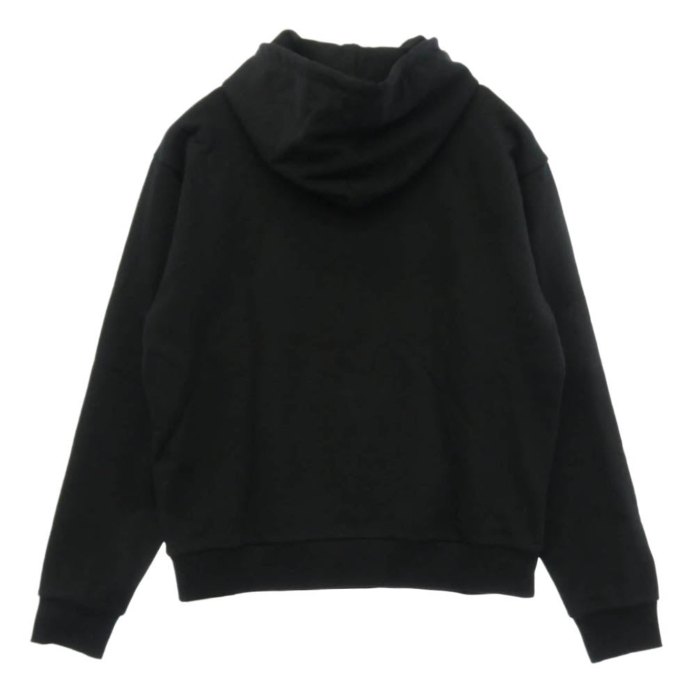 CELINE セリーヌ RY037510Z トルバドゥール フェルト ロゴ プルオーバー パーカー フーディー ブラック系 S【新古品】【未使用】【中古】