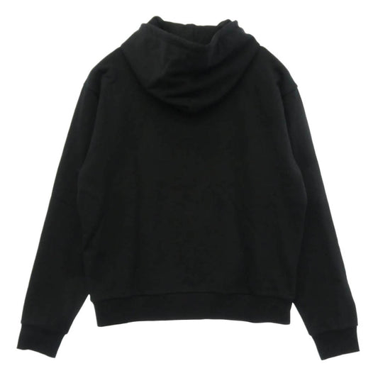 CELINE セリーヌ RY037510Z トルバドゥール フェルト ロゴ プルオーバー パーカー フーディー ブラック系 S【新古品】【未使用】【中古】