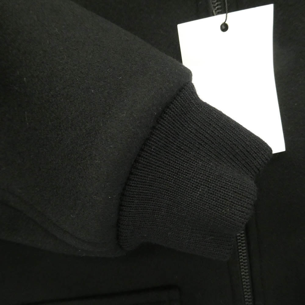 CELINE セリーヌ 22AW 2V82Q110R Hedi Slimane Archive エディ期 ZIP UP BLOUSON IN DOUBLE FACE CASHMERE WOOL ダブルフェイス カシミア ウール ブルゾン ジャケット ブラック系 44【新古品】【未使用】【中古】