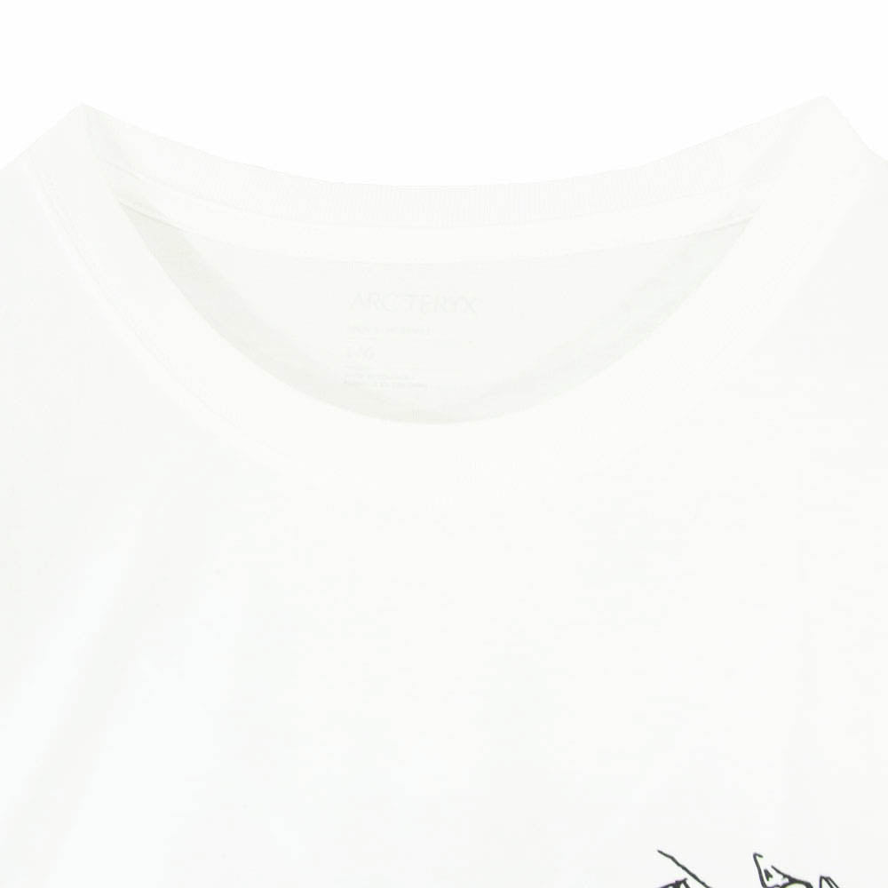 ARC'TERYX アークテリクス 24SS X000007747 Arc Multi Bird Logo T Shirt Mens アーク マルチバード ロゴ Tシャツ メンズ 半袖カットソー ホワイト系 L【極上美品】【中古】