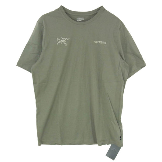 ARC'TERYX アークテリクス X000005475 L08349600 Split SS T-Shirt FORAGE COCOON スプリット ショートスリーブ 半袖 Tシャツ カーキ系 L【極上美品】【中古】