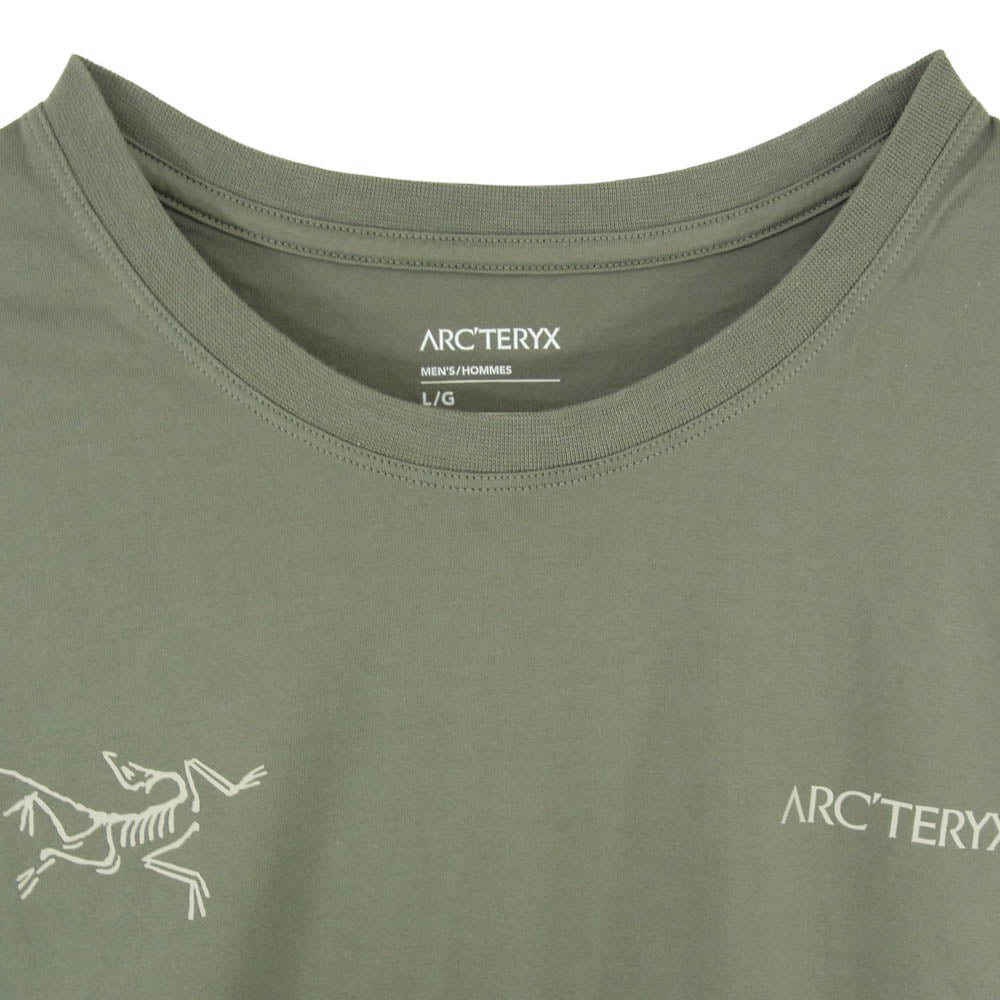 ARC'TERYX アークテリクス X000005475 L08349600 Split SS T-Shirt FORAGE COCOON スプリット ショートスリーブ 半袖 Tシャツ カーキ系 L【極上美品】【中古】