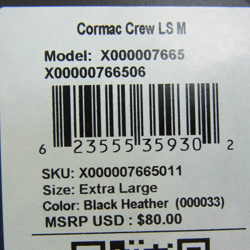 ARC'TERYX アークテリクス X000007665 Cormac Crew LS Tee コーマック クルー ロングスリーブ 長袖 Tシャツ グレー系 XL【美品】【中古】