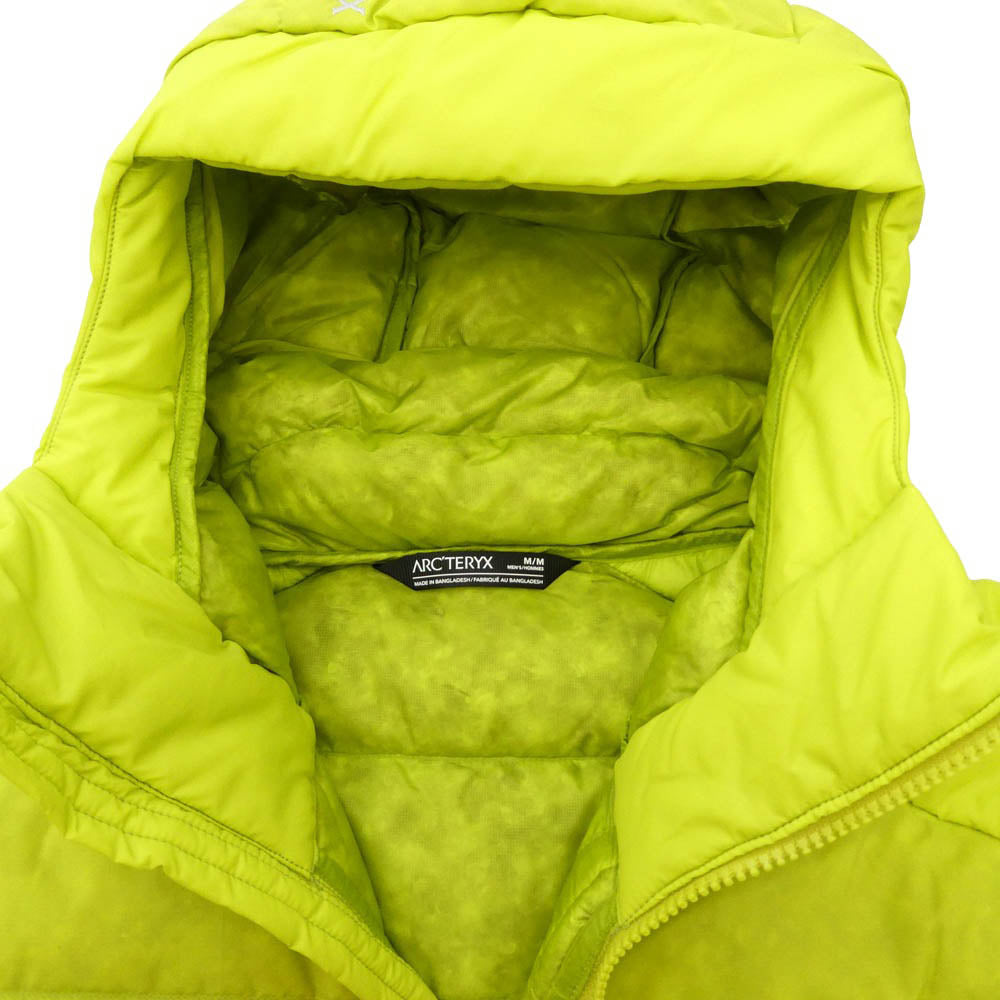 ARC'TERYX アークテリクス 23SS X000007380 Thorium Hoody Lampyre ソリウム フーディ ランピール ダウンジャケット ライトグリーン系 M【新古品】【未使用】【中古】