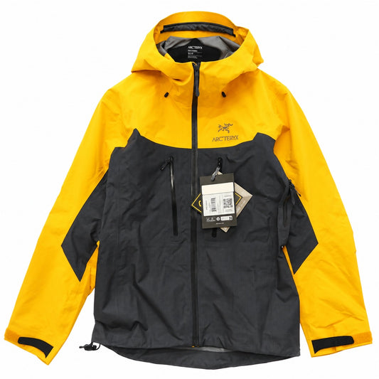ARC'TERYX アークテリクス 23SS X000006454 Alpha Jacket Men's GORE-TEX アルファ ジャケット メンズ ゴアテックス マウンテン パーカー フード シェル ジャケット イエロー イエロー系 XS【新古品】【未使用】【中古】