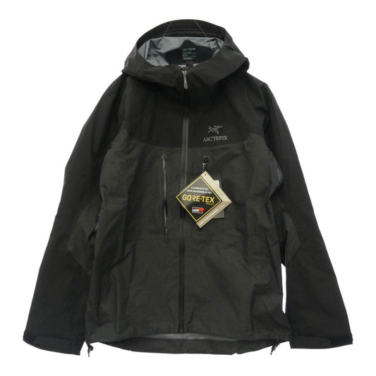ARC'TERYX アークテリクス 23AW X000006454 Alpha Jacket Men's GORE-TEX アルファ ジャケット メンズ ゴアテックス マウンテン パーカー フード シェル ジャケット ブラック ブラック系 グレー系 M【極上美品】【中古】