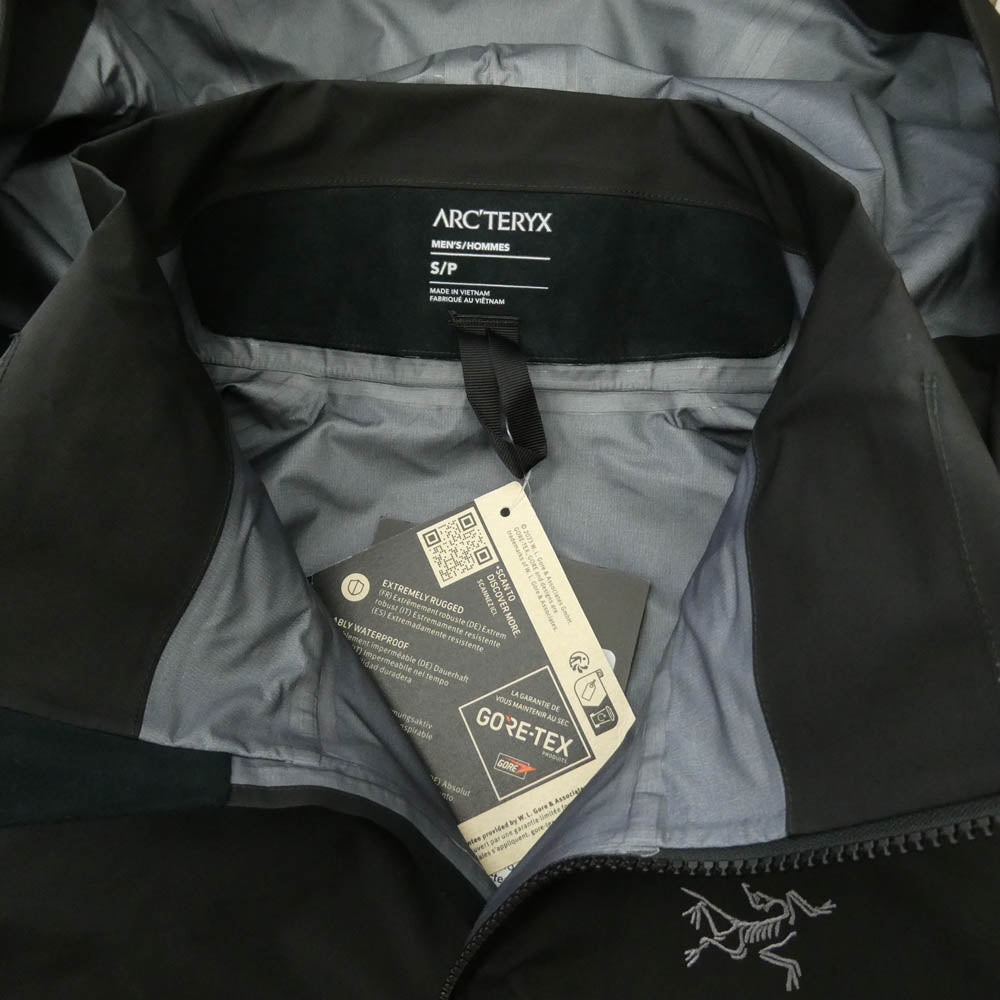 ARC'TERYX アークテリクス X000007082 Beta AR Jacket Black ベータ AR ジャケット ブラック ブラック系 S【美品】【中古】