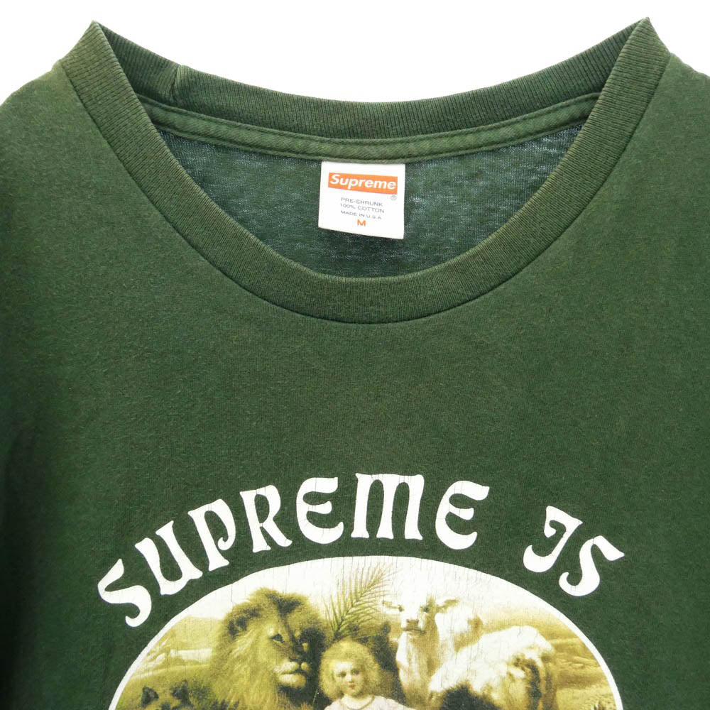 Supreme シュプリーム 16AW special feeling tee スペシャル フィーリング 半袖 Tシャツ カットソー グリーン系 M【中古】