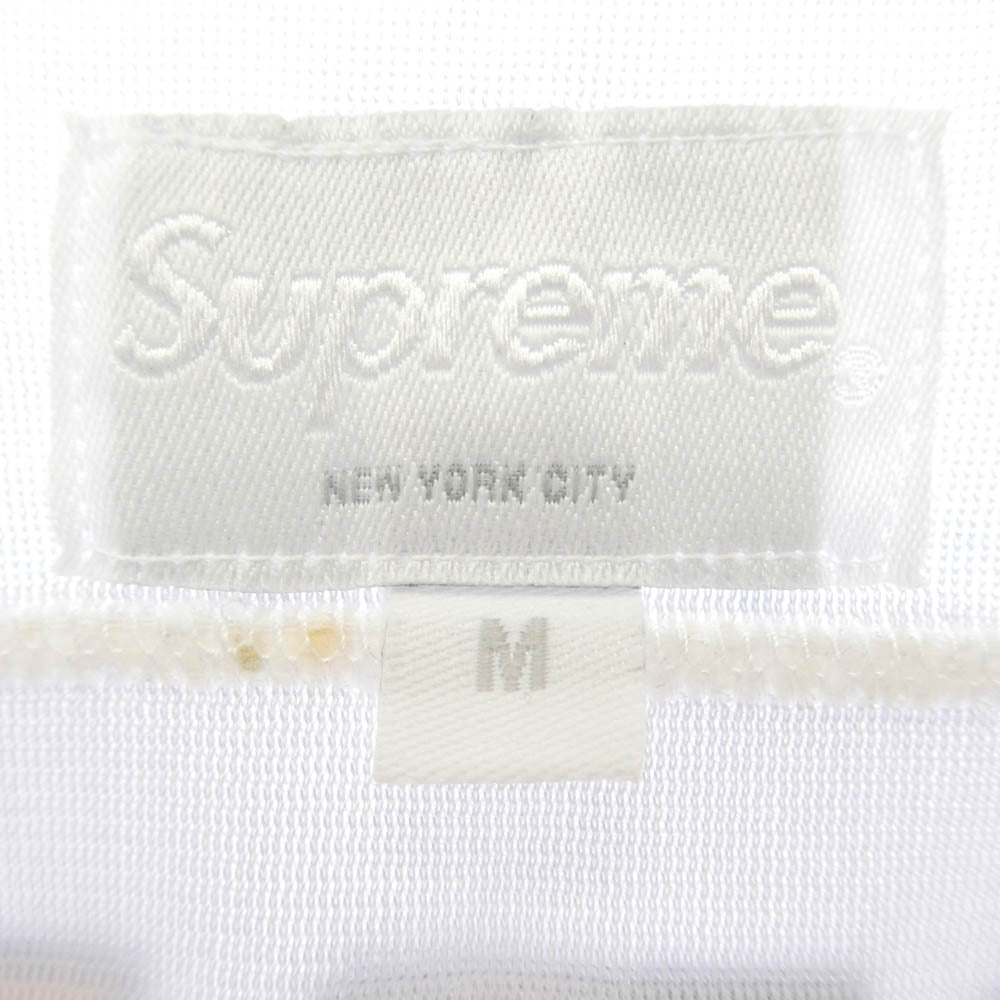 Supreme シュプリーム 15SS Blank Football Jersey フットボール 半袖 メッシュ Tシャツ カットソー ホワイト系 M【中古】