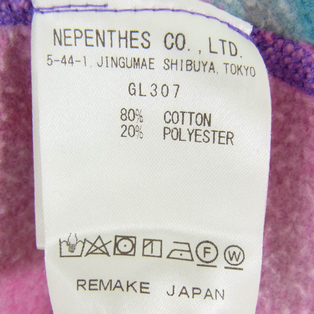 Needles ニードルス GL307 Rebuild by Needles 5 Cuts Tie Dye Hoodie 再構築 リメイク タイダイ プルオーバー パーカー マルチカラー系 L【中古】