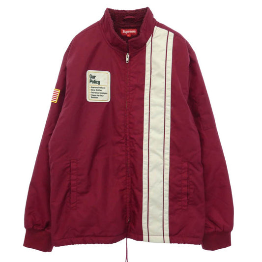 Supreme シュプリーム 17AW Pit Crew Jacket ピットクルー ナイロン ジャケット エンジ系 L【中古】
