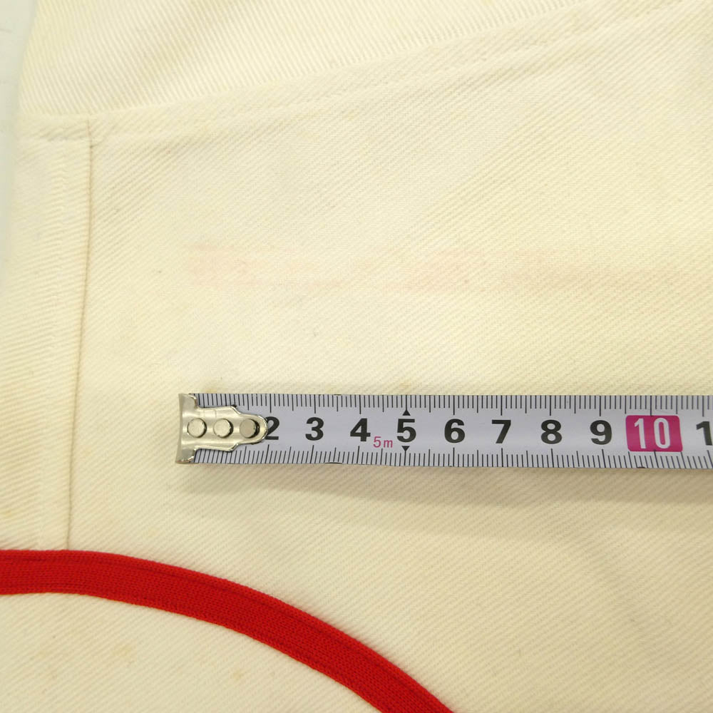 Supreme シュプリーム USA製 90s 初期 Baseball Shirt ベースボール 半袖 シャツ オフホワイト系 XL【中古】