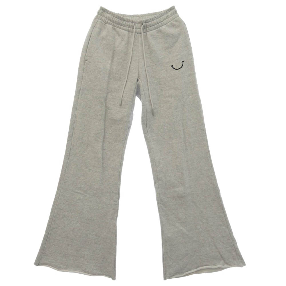READY MADE レディメイド RE-C0-GY-00-00-252 SWEAT PANTS SMILE スマイル 刺繍 フレア スウェット パンツ グレー系 S【中古】