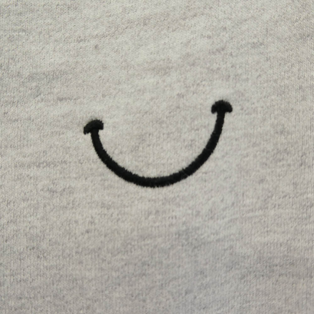 READY MADE レディメイド RE-C0-GY-00-00-252 SWEAT PANTS SMILE スマイル 刺繍 フレア スウェット パンツ グレー系 S【中古】