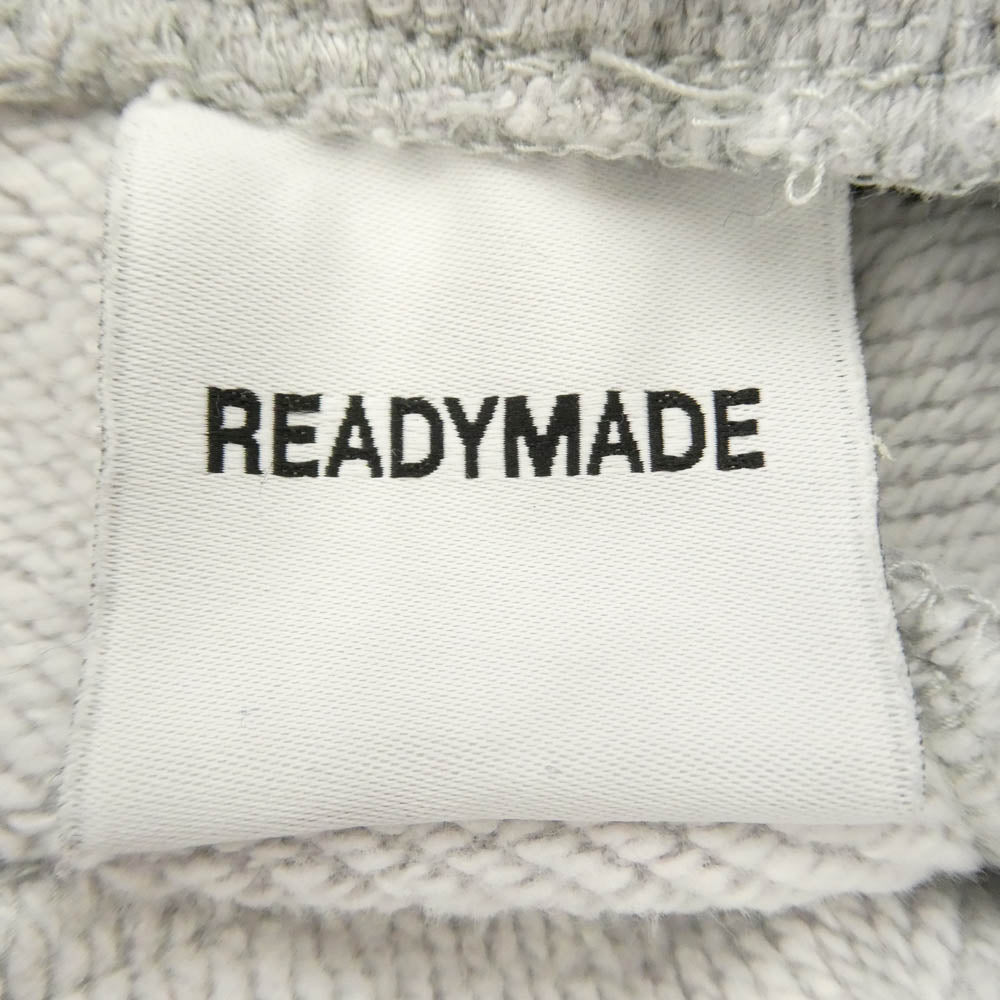 READY MADE レディメイド RE-C0-GY-00-00-252 SWEAT PANTS SMILE スマイル 刺繍 フレア スウェット パンツ グレー系 S【中古】