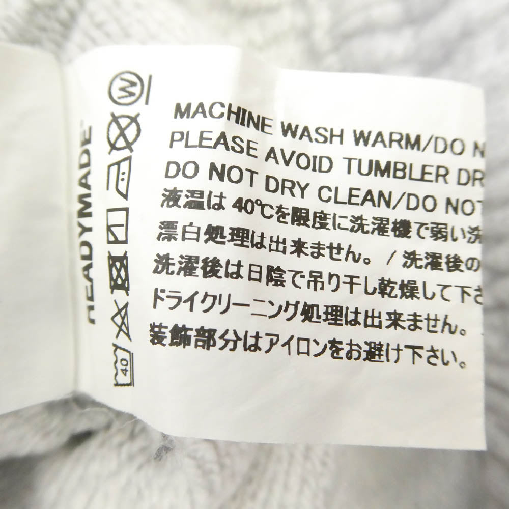 READY MADE レディメイド RE-C0-GY-00-00-252 SWEAT PANTS SMILE スマイル 刺繍 フレア スウェット パンツ グレー系 S【中古】