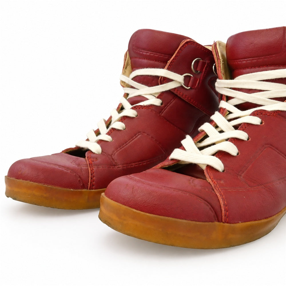 MAISON MARTIN MARGIELA メゾンマルタンマルジェラ H&M エイチ&エム ジャーマン ハイカット スニーカー レッド系 US7【中古】