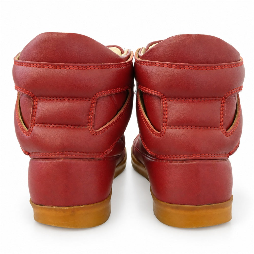 MAISON MARTIN MARGIELA メゾンマルタンマルジェラ H&M エイチ&エム ジャーマン ハイカット スニーカー レッド系 US7【中古】