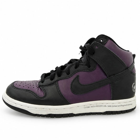 NIKE ナイキ FRAGMENT DESIGN フラグメントデザイン DJ0382-600 × fragment design Dunk High City Pack Beijing フラグメントデザイン ダンク ハイ シティパック 北京 ハイカット スニーカー ブラック系 パープル系 26.5cm【中古】