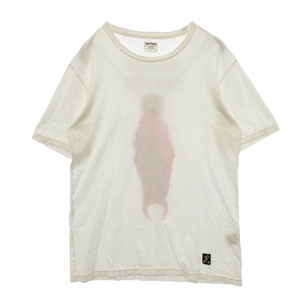 WACKO MARIA ワコマリア マリア バックプリント Tシャツ 半袖カットソー ホワイト系 L【中古】
