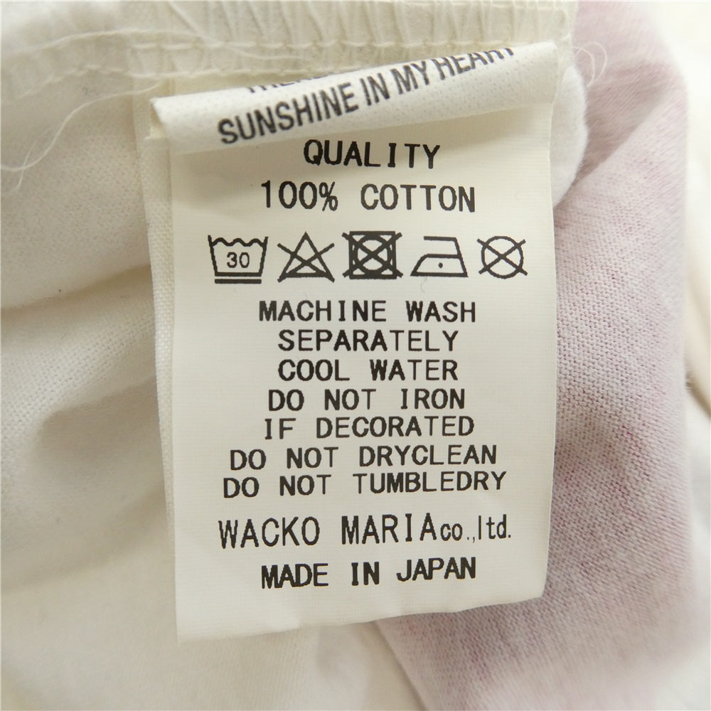 WACKO MARIA ワコマリア マリア バックプリント Tシャツ 半袖カットソー ホワイト系 L【中古】