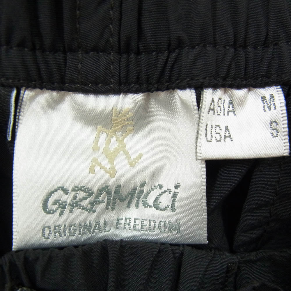 Gramicci グラミチ GMP5-S2100 LOWERCASE NYLON TRACK PANT ナイロン トラック パンツ ブラック系 M【中古】