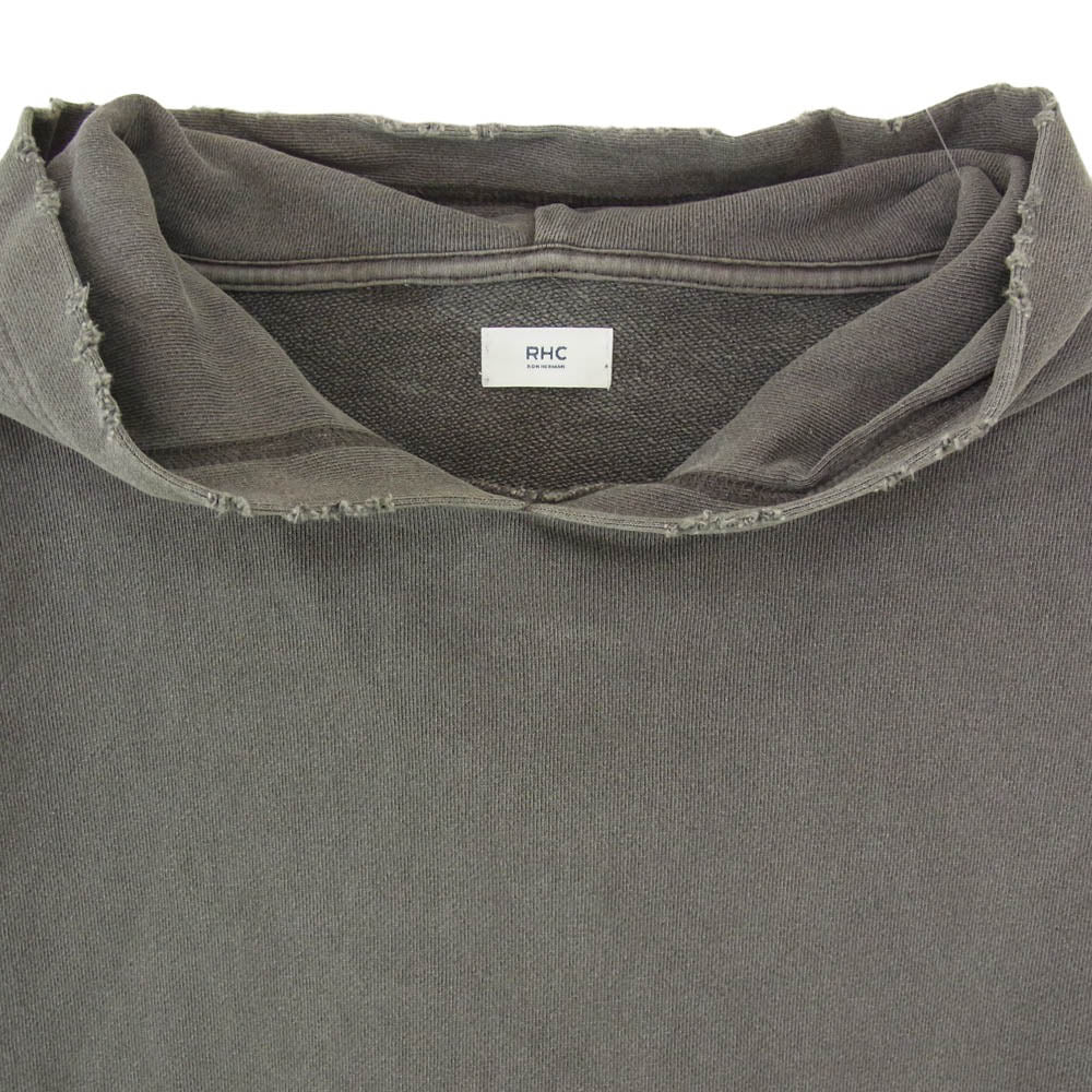 Ron Herman ロンハーマン 3420900237 Oversized Distress ユーズド加工 オーバーサイズ ディストレス プルオーバー スウェット パーカー フーディ グレー系 L【中古】