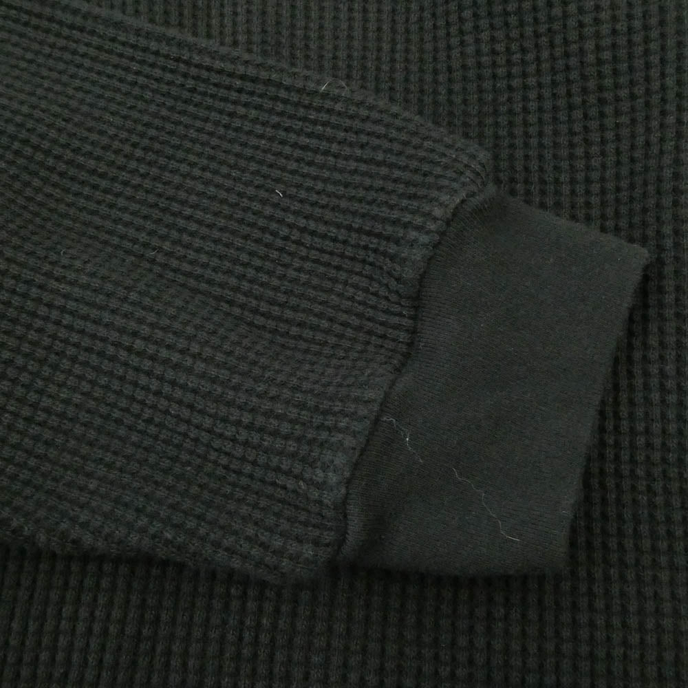 WACKO MARIA ワコマリア THERMAL SHIRT ヘビーウェイト サーマル 長袖 カットソー ブラック系 XL【中古】