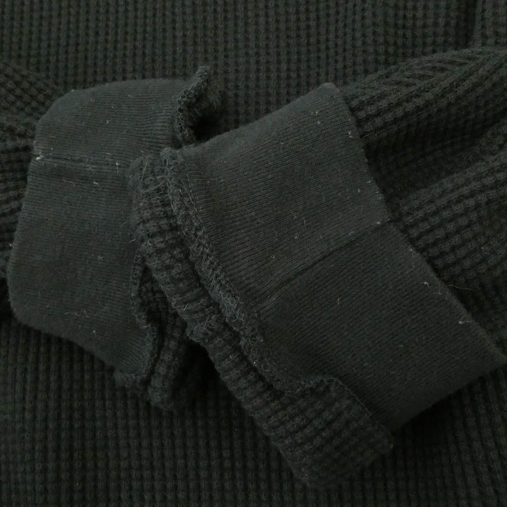 WACKO MARIA ワコマリア THERMAL SHIRT ヘビーウェイト サーマル 長袖 カットソー ブラック系 XL【中古】