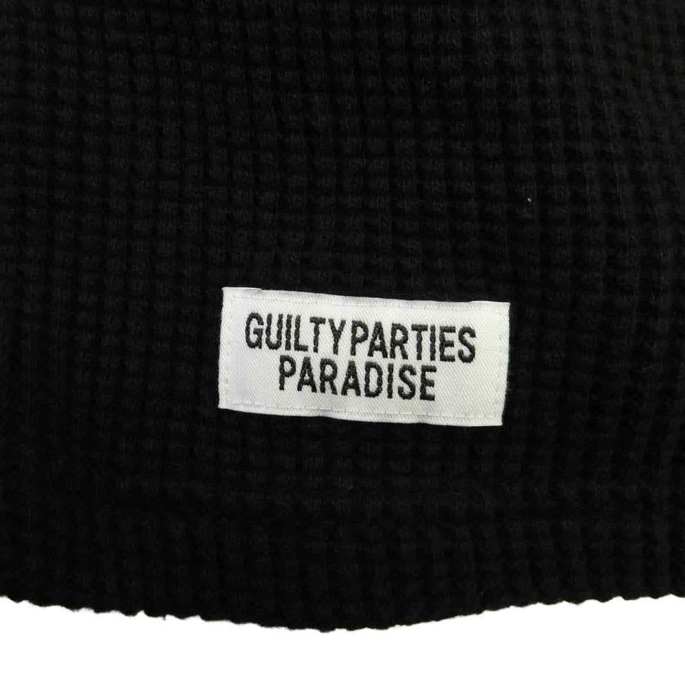 WACKO MARIA ワコマリア THERMAL SHIRT ヘビーウェイト サーマル 長袖 カットソー ブラック系 XL【中古】