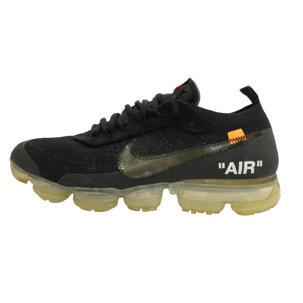 NIKE ナイキ OFF-WHITE オフホワイト AA3831-002 × Off-White オフホワイト Air Vapormax Black Total Orange Clear エアヴェイパーマックス ローカット スニーカー ブラック系 28.5cm【中古】