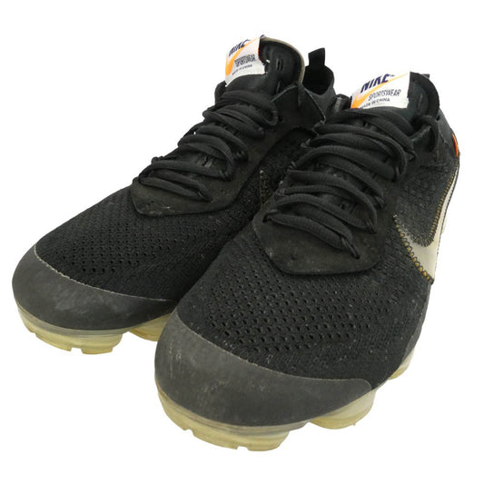 NIKE ナイキ OFF-WHITE オフホワイト AA3831-002 × Off-White オフホワイト Air Vapormax Black Total Orange Clear エアヴェイパーマックス ローカット スニーカー ブラック系 28.5cm【中古】