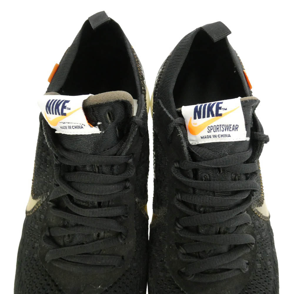 NIKE ナイキ OFF-WHITE オフホワイト AA3831-002 × Off-White オフホワイト Air Vapormax Black Total Orange Clear エアヴェイパーマックス ローカット スニーカー ブラック系 28.5cm【中古】