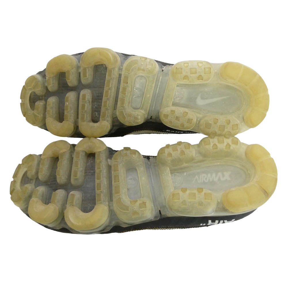 NIKE ナイキ OFF-WHITE オフホワイト AA3831-002 × Off-White オフホワイト Air Vapormax Black Total Orange Clear エアヴェイパーマックス ローカット スニーカー ブラック系 28.5cm【中古】