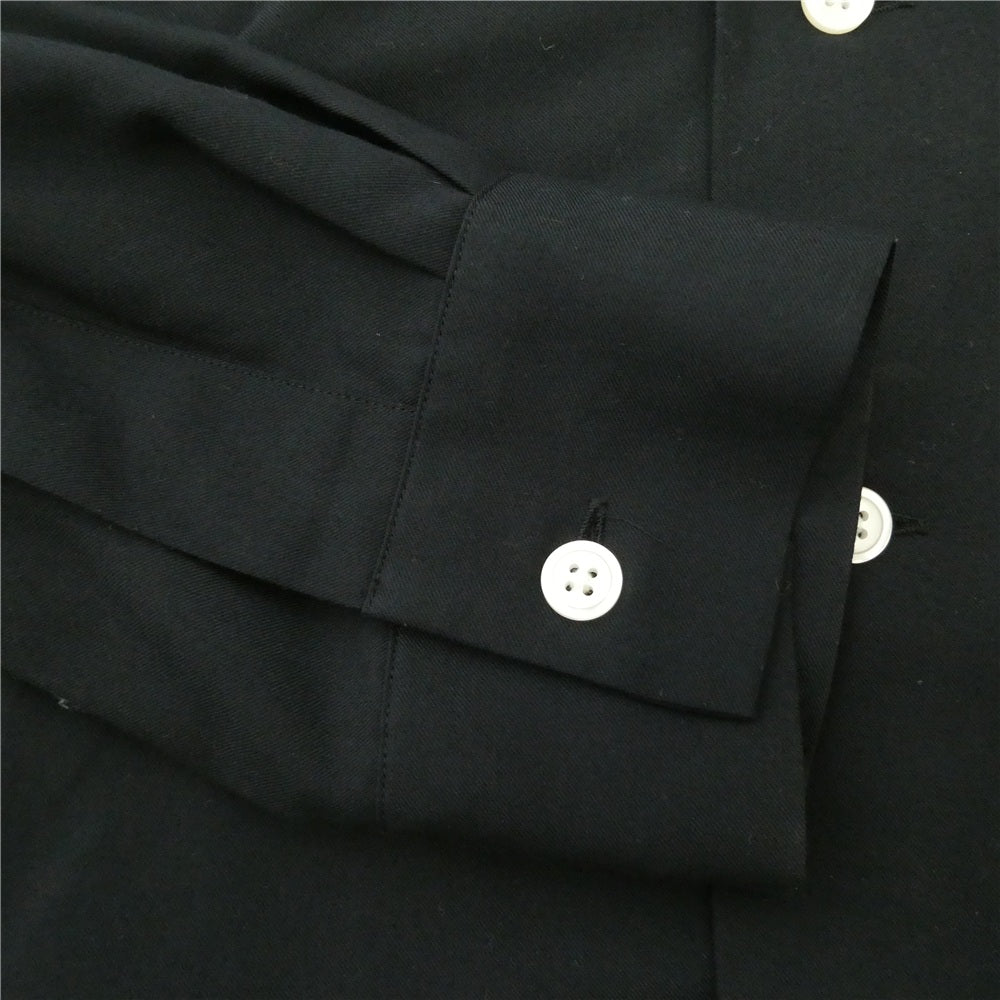 WACKO MARIA ワコマリア 23SS 23SS-WMS-OC16 50'S SHIRT L/S チェーンロゴステッチ バック スカル刺繍 オープンカラー 長袖 シャツ ブラック系 XL【中古】