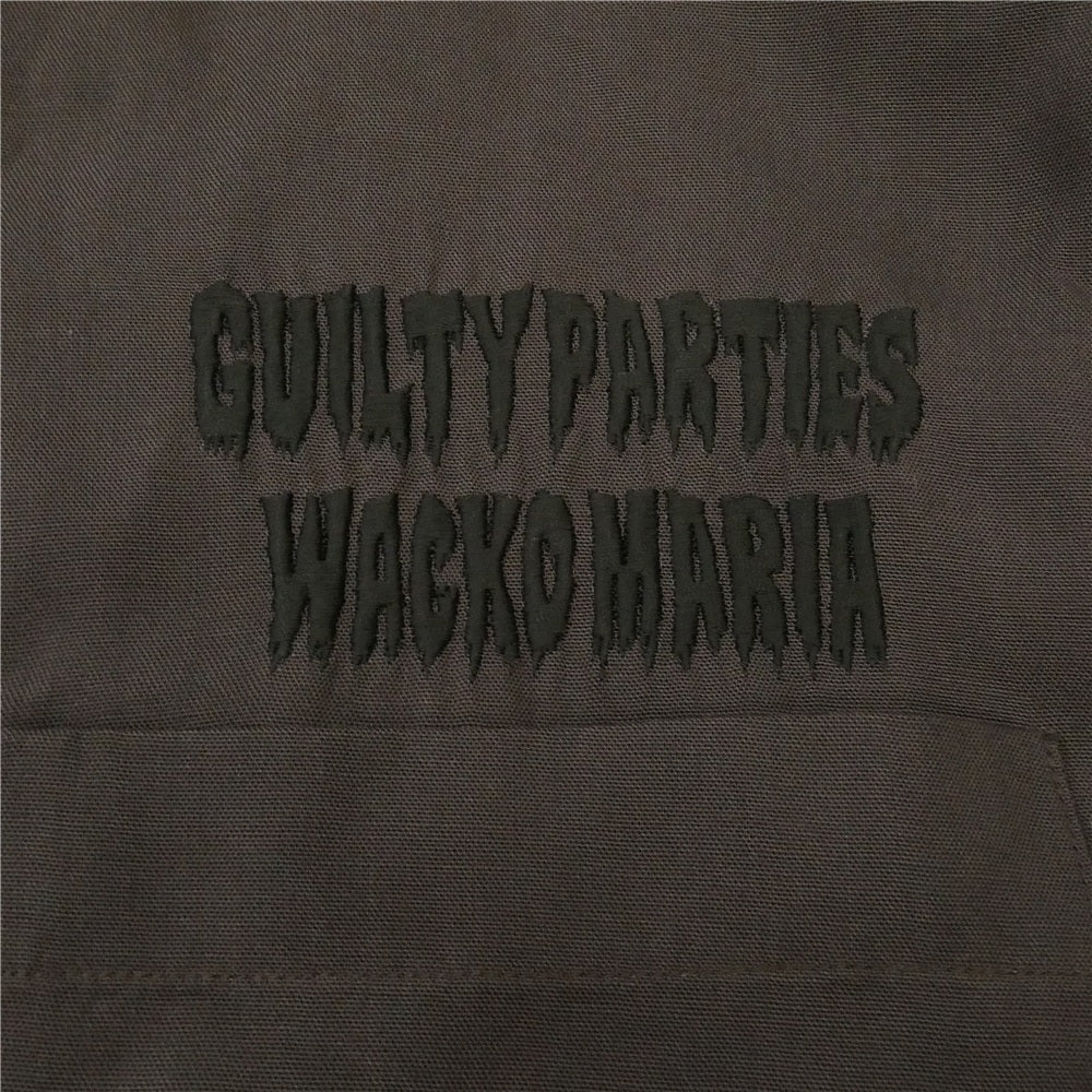 WACKO MARIA ワコマリア 22SS 22SSE-WMS-OC02 50'S SHIRT L/S ロゴ刺繍 オープンカラー 長袖 シャツ ブラウン系 L【中古】