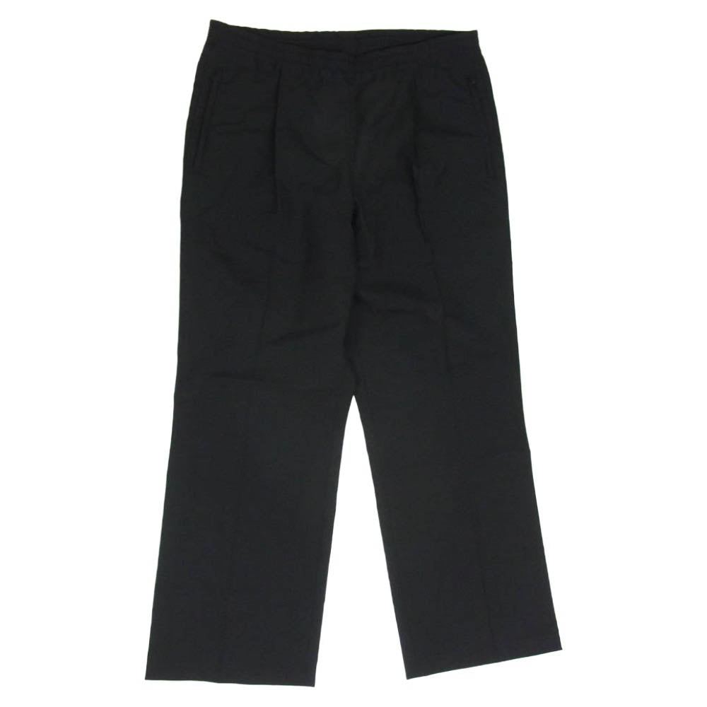 MAISON MARGIELA メゾンマルジェラ 20SS S50KA0524 10ライン 1タック センタープレス ウール イージー スラックス パンツ ブラック系 46【中古】