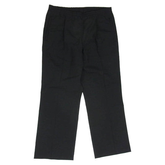 MAISON MARGIELA メゾンマルジェラ 20SS S50KA0524 10ライン 1タック センタープレス ウール イージー スラックス パンツ ブラック系 46【中古】