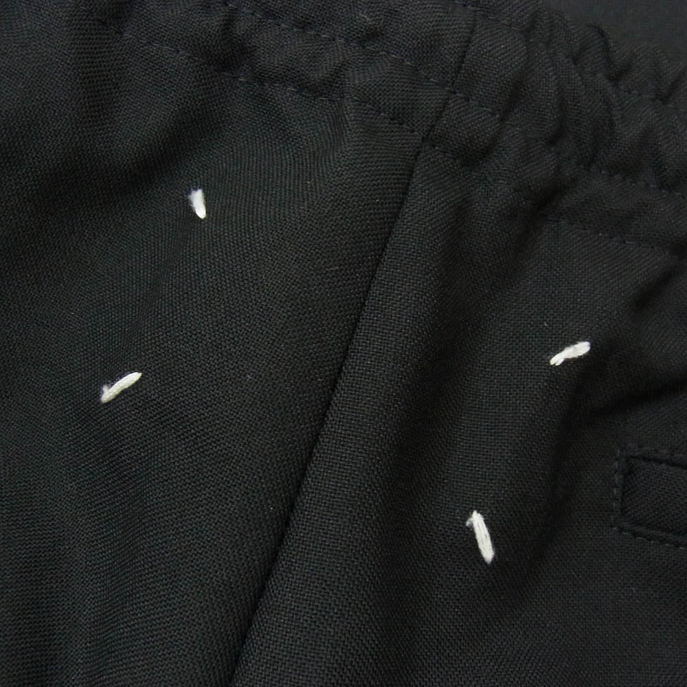 MAISON MARGIELA メゾンマルジェラ 20SS S50KA0524 10ライン 1タック センタープレス ウール イージー スラックス パンツ ブラック系 46【中古】