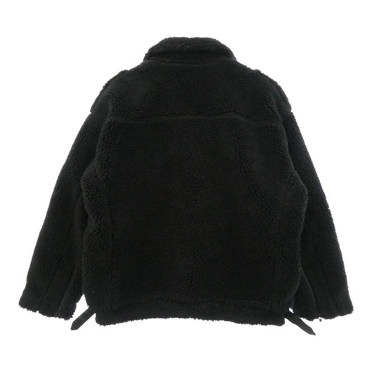 NEIGHBORHOOD ネイバーフッド DELUXE デラックス 23AW 23ADNH5000 × DELUXE デラックス BOA FLEECE RIDERS JACKET ボア フリース ダブル ライダース ジャケット ブラック系 L【中古】