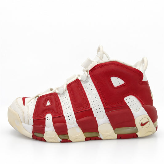 NIKE ナイキ 414962-100 Air More Uptempo Varsity Red エアモアアップテンポ バーシティレッド ハイカット スニーカー ホワイト系 レッド系 27.5cm【中古】