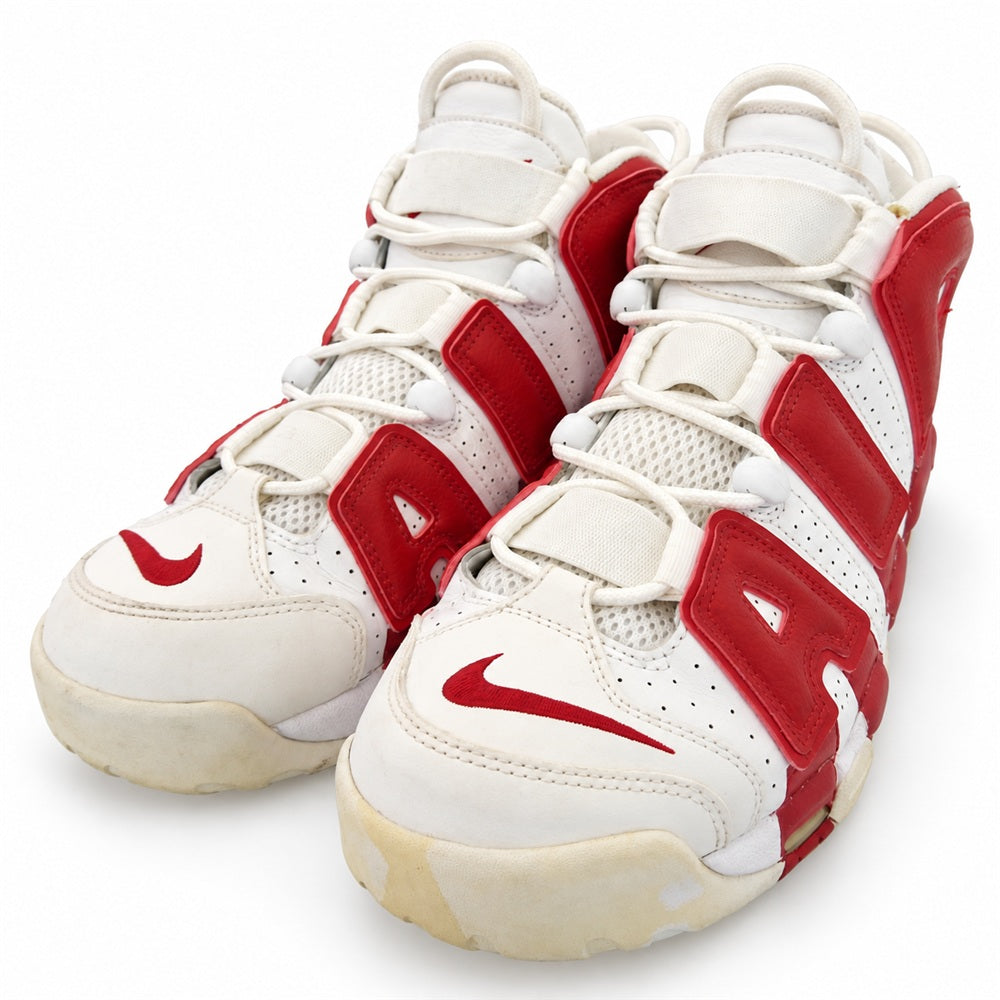 NIKE ナイキ 414962-100 Air More Uptempo Varsity Red エアモアアップテンポ バーシティレッド ハイカット スニーカー ホワイト系 レッド系 27.5cm【中古】