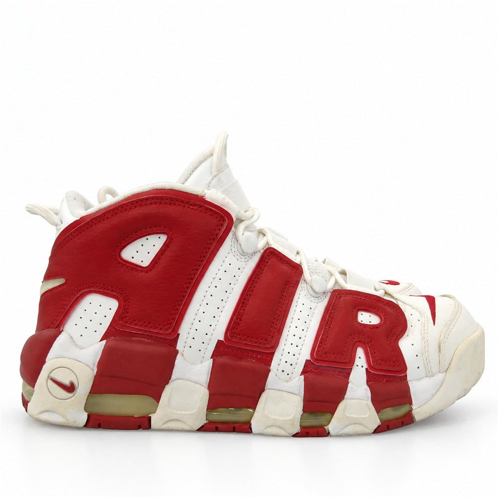 NIKE ナイキ 414962-100 Air More Uptempo Varsity Red エアモアアップテンポ バーシティレッド ハイカット スニーカー ホワイト系 レッド系 27.5cm【中古】
