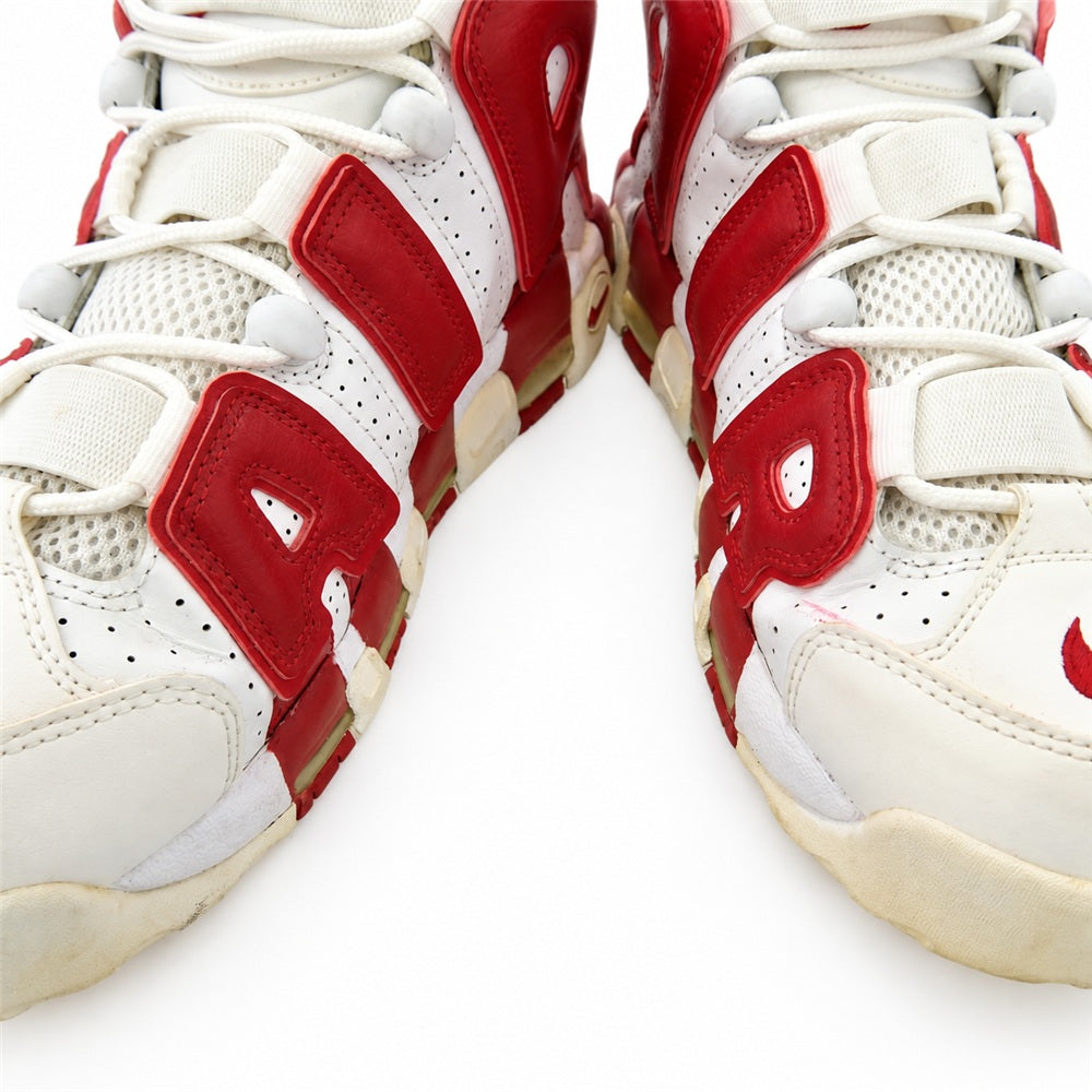 NIKE ナイキ 414962-100 Air More Uptempo Varsity Red エアモアアップテンポ バーシティレッド ハイカット スニーカー ホワイト系 レッド系 27.5cm【中古】
