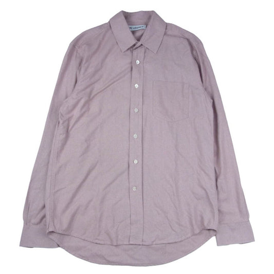 アワーレガシー M2232CLU Classic Shirt Lust Silk Noil シルクノイル 長袖 クラシックシャツ ピンク系 46【美品】【中古】