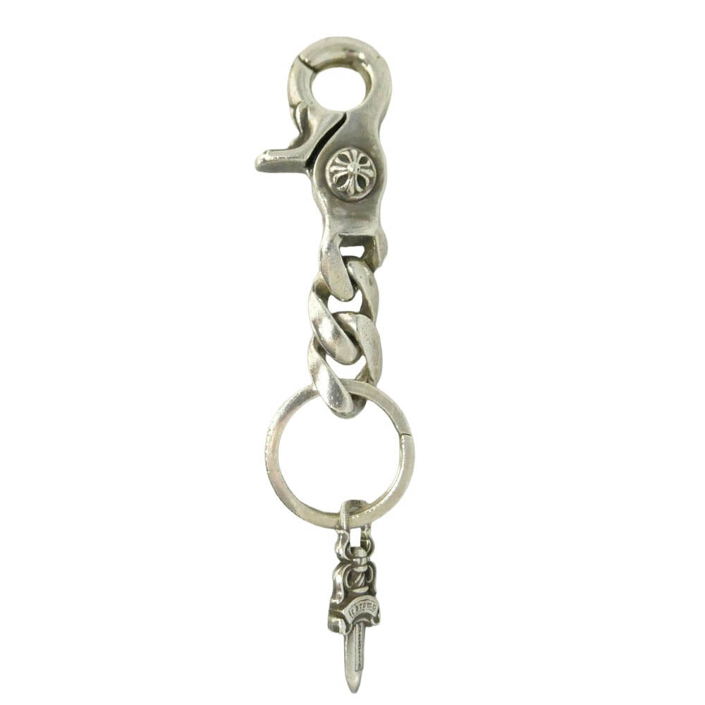 CHROME HEARTS クロムハーツ（原本有） CLP CHN CLASSIC-S ショート クラシックリンク #5ダガー シルバー キーチェーン キーリング シルバー系【中古】