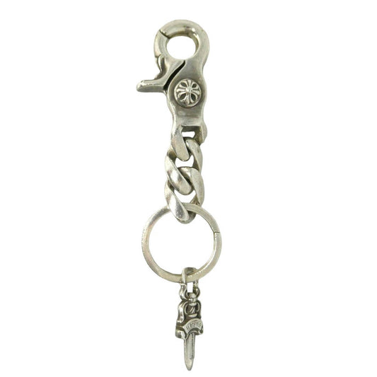 CHROME HEARTS クロムハーツ（原本有） CLP CHN CLASSIC-S ショート クラシックリンク #5ダガー シルバー キーチェーン キーリング シルバー系【中古】