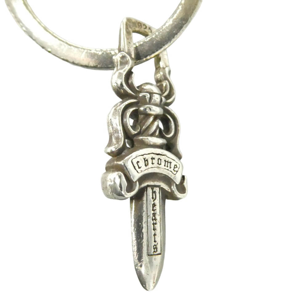 CHROME HEARTS クロムハーツ（原本有） CLP CHN CLASSIC-S ショート クラシックリンク #5ダガー シルバー キーチェーン キーリング シルバー系【中古】