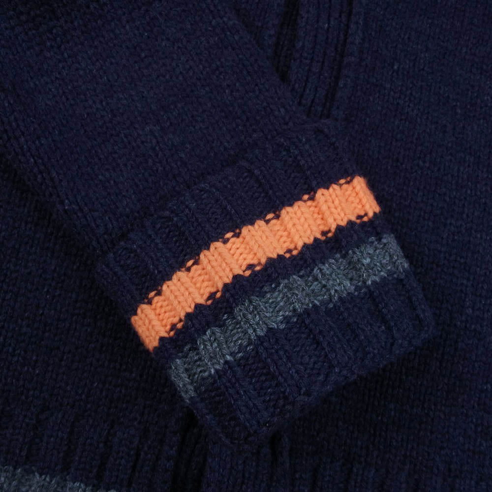 kolor カラー 15AW 15WBM-N02331 BEACON ビーコン ウール ニット カーディガン ネイビー系 3【中古】